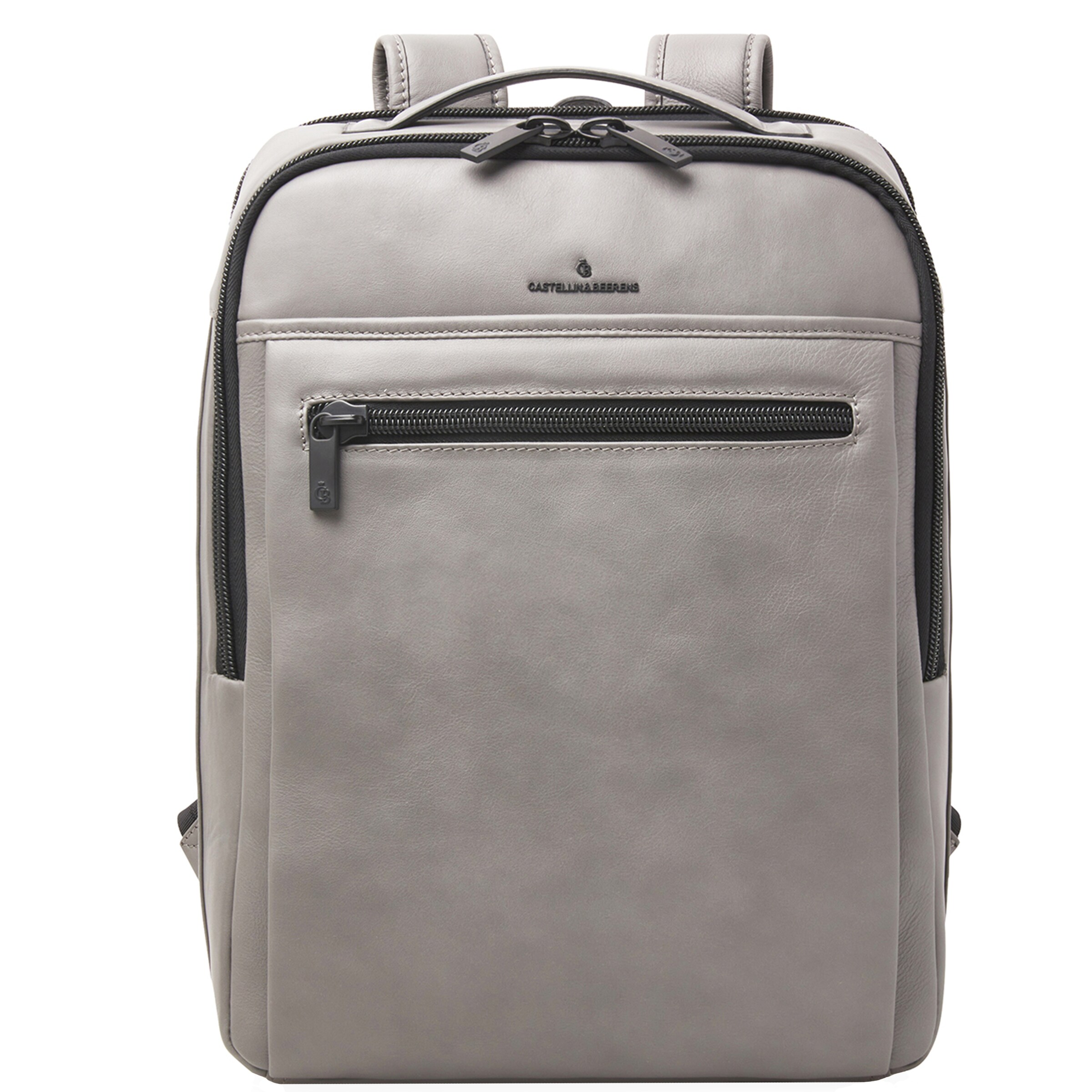 Borsa per laptop 'Nappa X Victor' di Castelijn & Beerens in grigio: frontale