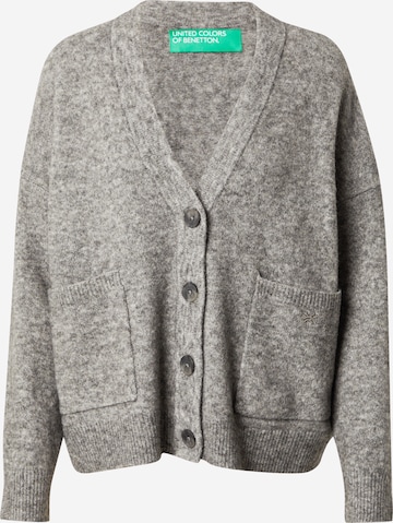 Cardigan UNITED COLORS OF BENETTON en gris : devant