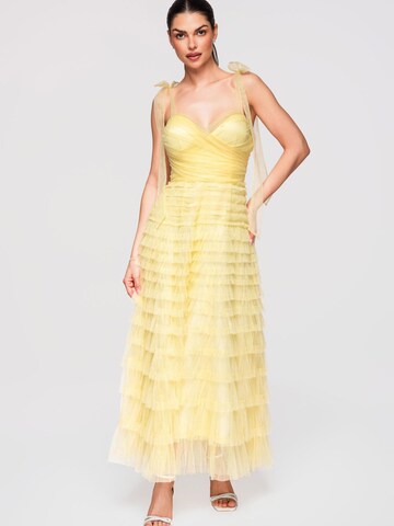 Ombre Kleid‌ in Gelb