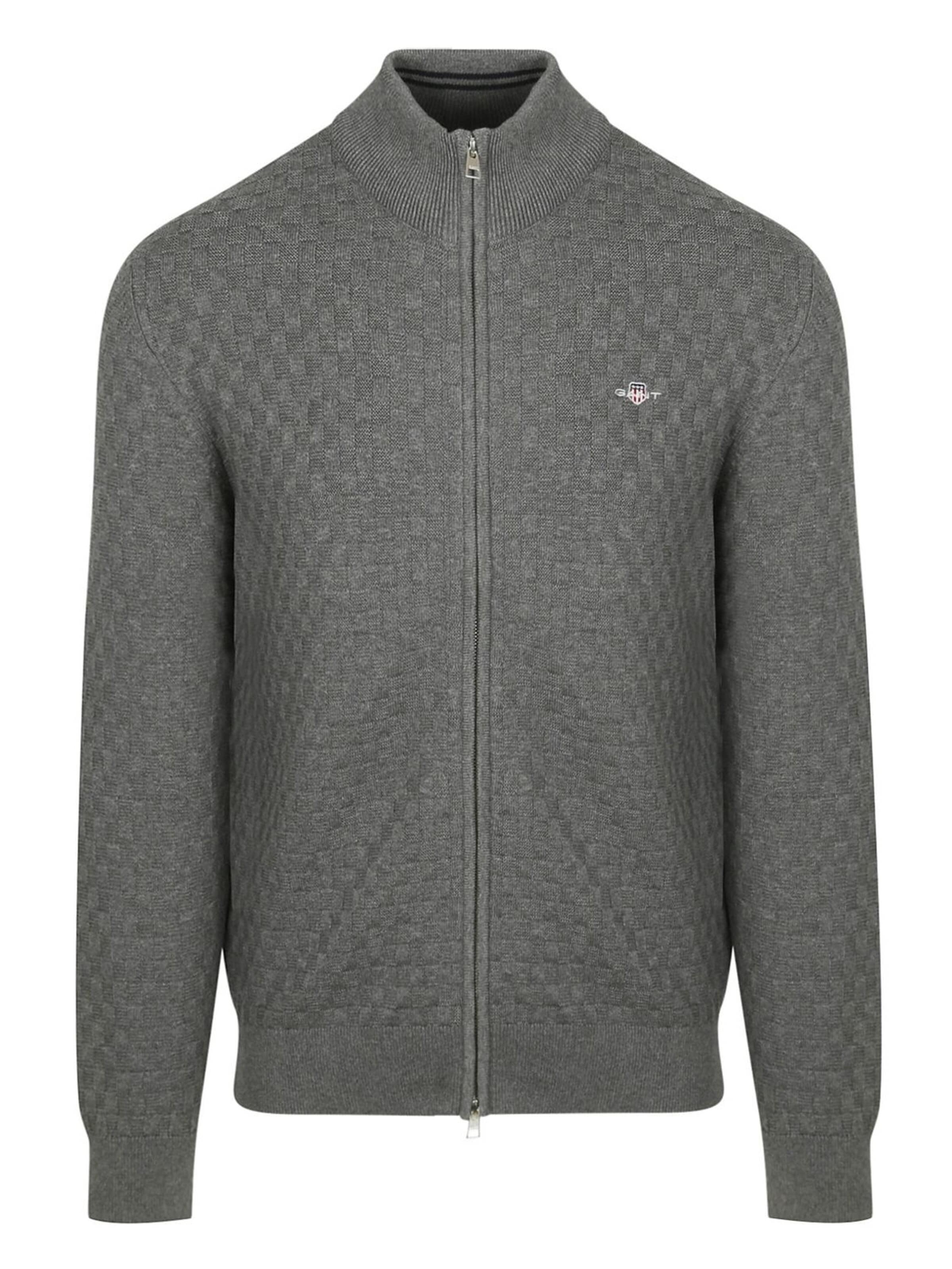 Vestes en maille GANT en gris : devant