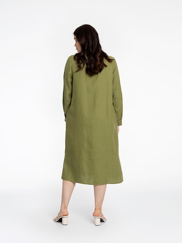 Yoek Blouse 'Linen' in Green