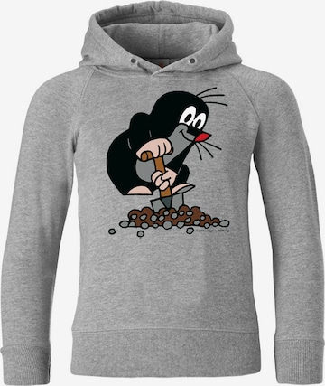 LOGOSHIRT Sweatshirt 'Der kleine Maulwurf' in Grau: predná strana