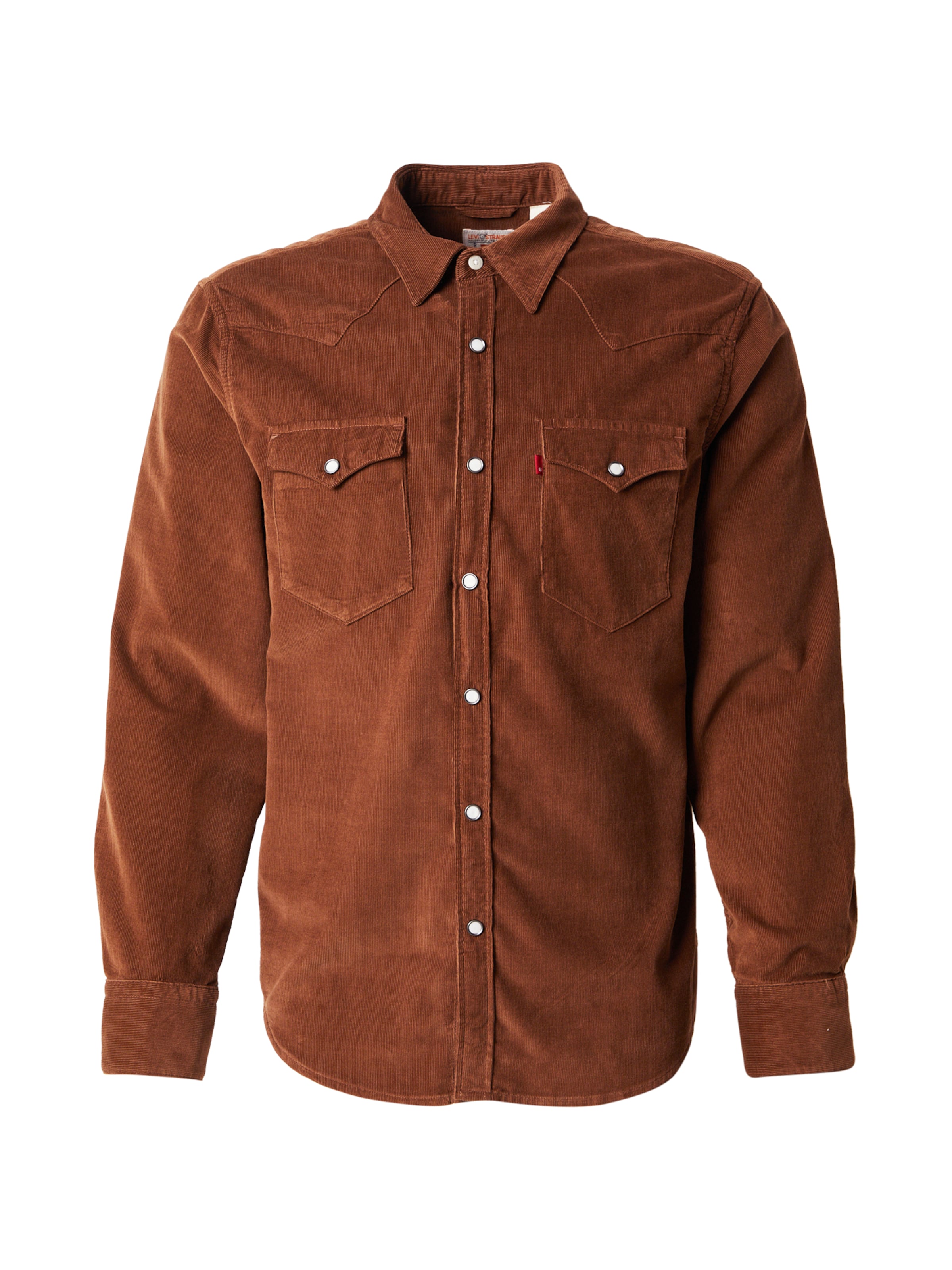 LEVI'S ® Regular Fit Skjorte 'BARSTOW WESTERN' i brun: forside