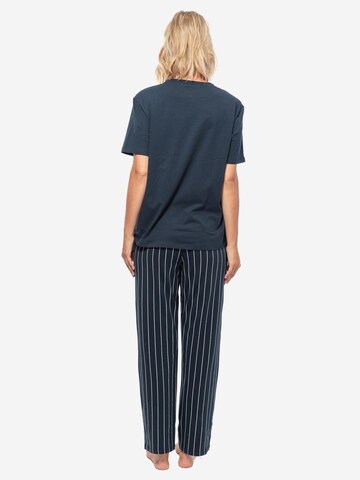 SCHIESSER Pajama 'Organic Cotton' in Blue