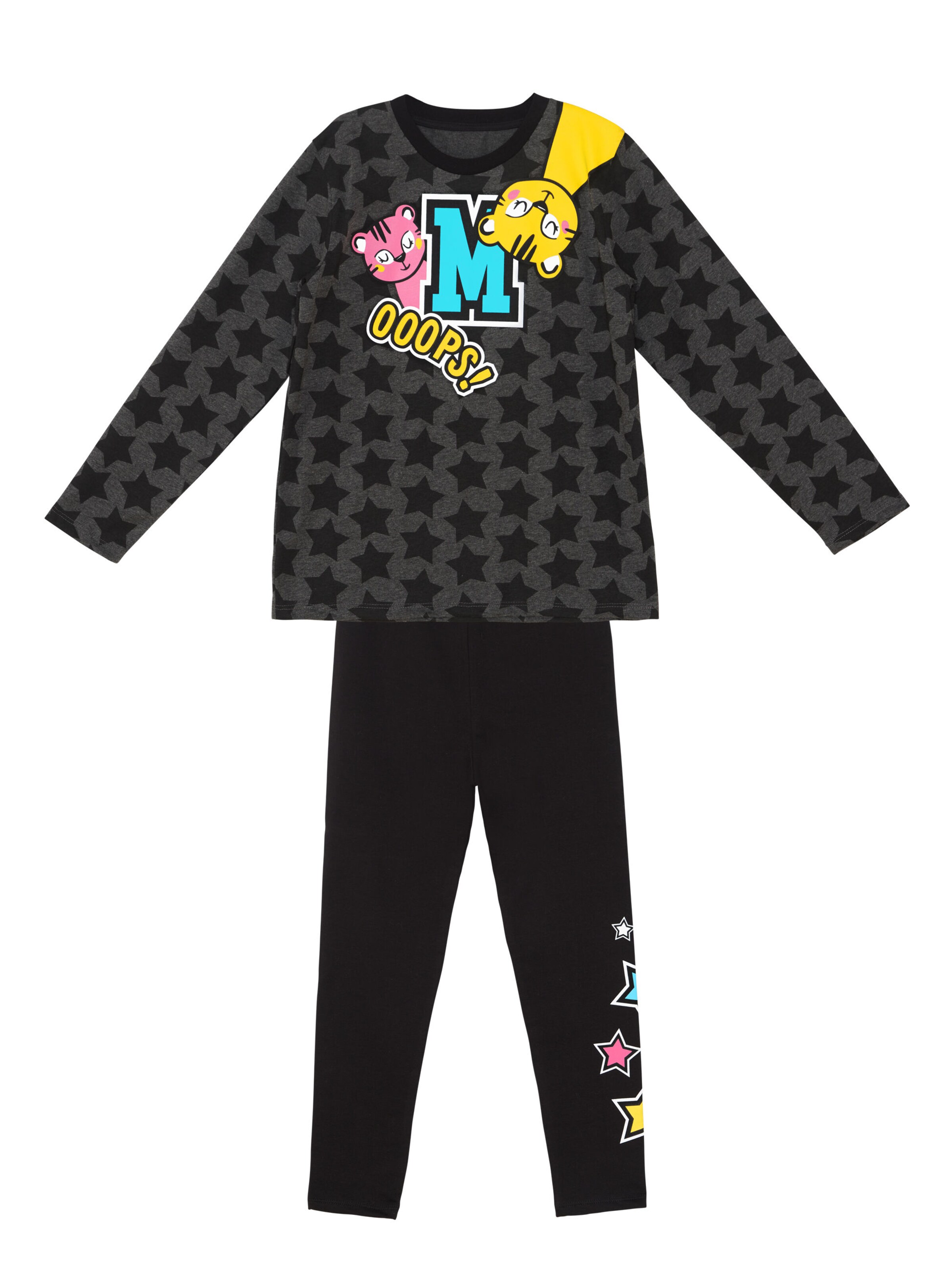 Survêtement 'Stars' Denokids en gris : devant