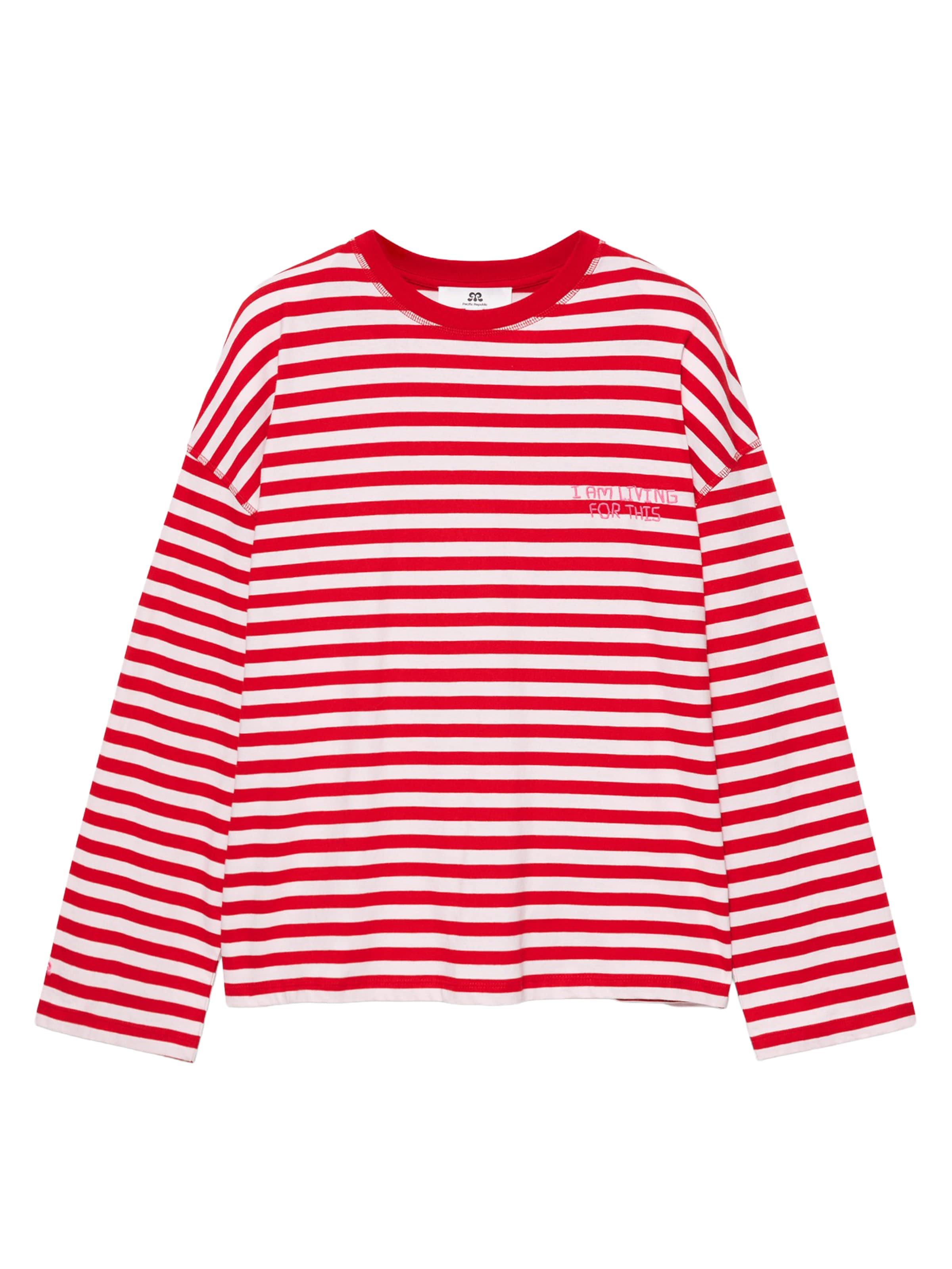 T-shirt Pull&Bear en rouge : devant