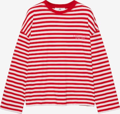Pull&Bear Shirt in XS in rot / weiß, Produktansicht