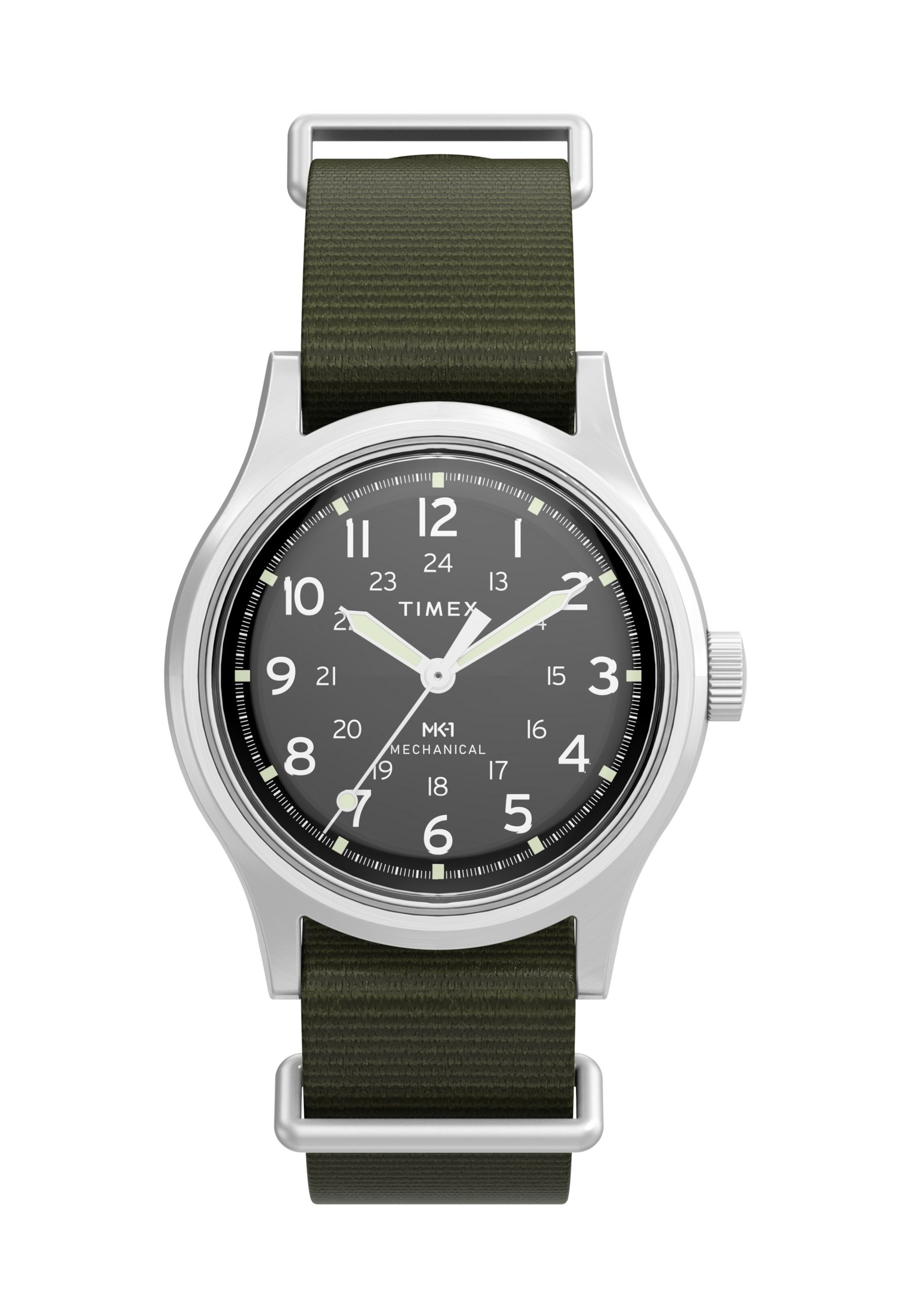 TIMEX Analoguhr 'MK1' in Silber: Vorderseite