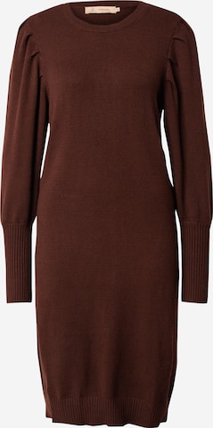Robes en maille 'Anissa' Peppercorn en marron : devant