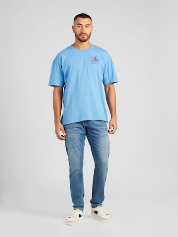 EDWIN Shirt in Blauw