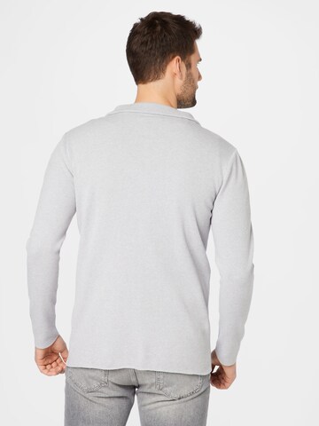 Key Largo Regular Fit Strickjacke 'JAN' in Grau