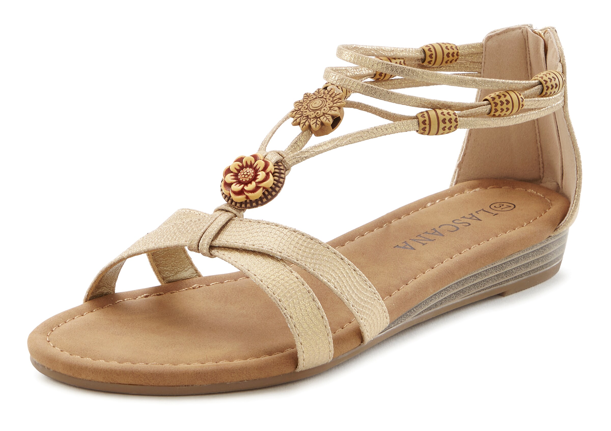 LASCANA Sandali | bež barva: sprednja stran