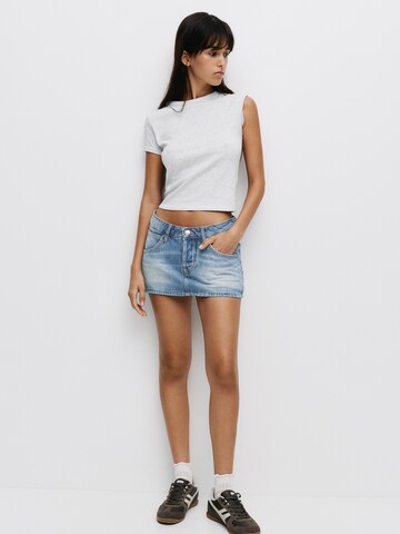 Pull&Bear Skirt in Blue: front