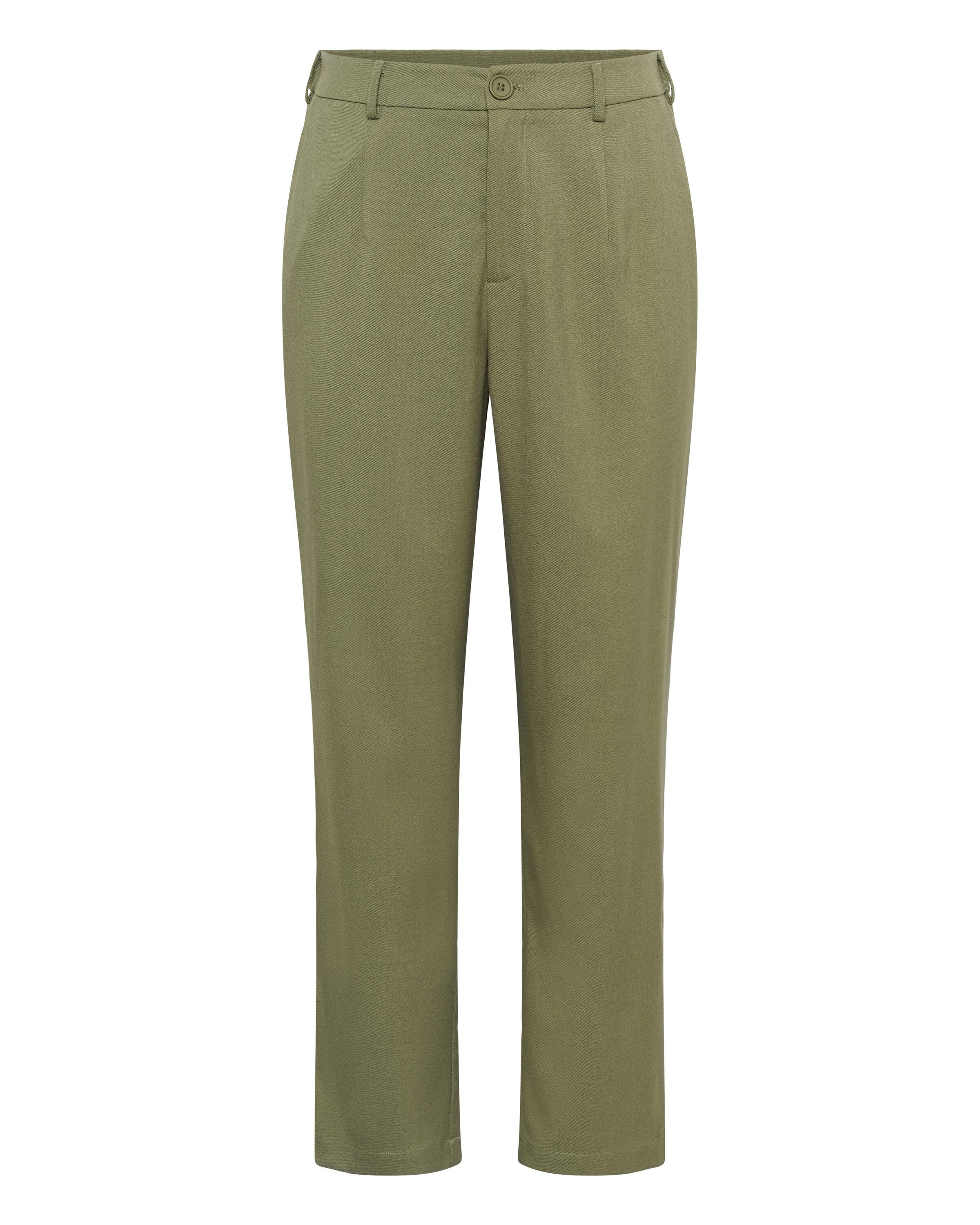 KAFFE CURVE Loosefit Broek 'KCmerla' in Groen: voorkant