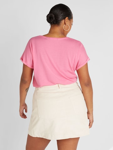 Vero Moda Curve Μπλουζάκι 'Aya' σε ροζ
