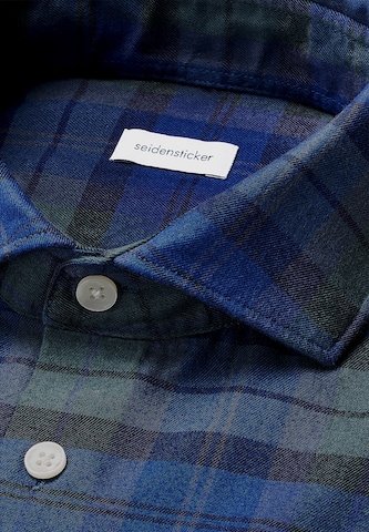 SEIDENSTICKER Slim fit Overhemd in Blauw