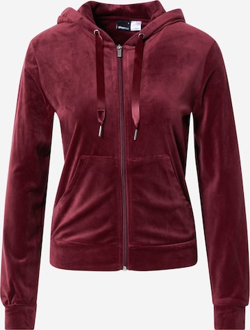 Gina Tricot Zip-Up Hoodie 'Cecilia' in Red: front