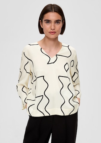 s.Oliver BLACK LABEL Blouse in Wit: voorkant