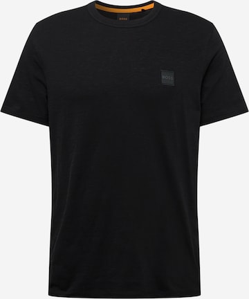 T-Shirt 'Tegood' BOSS Orange en noir : devant
