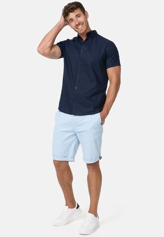 INDICODE JEANS Regular Chino Pants 'Creel' in Blue