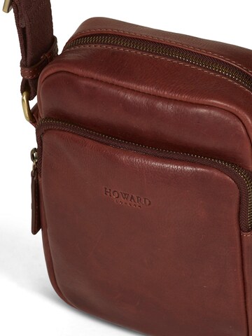 Howard London Schoudertas 'Cross Body Bag Eddie Brown' in Bruin