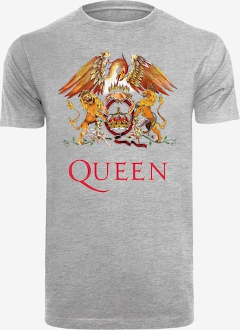 F4NT4STIC Shirt 'Queen' in Grijs: voorkant