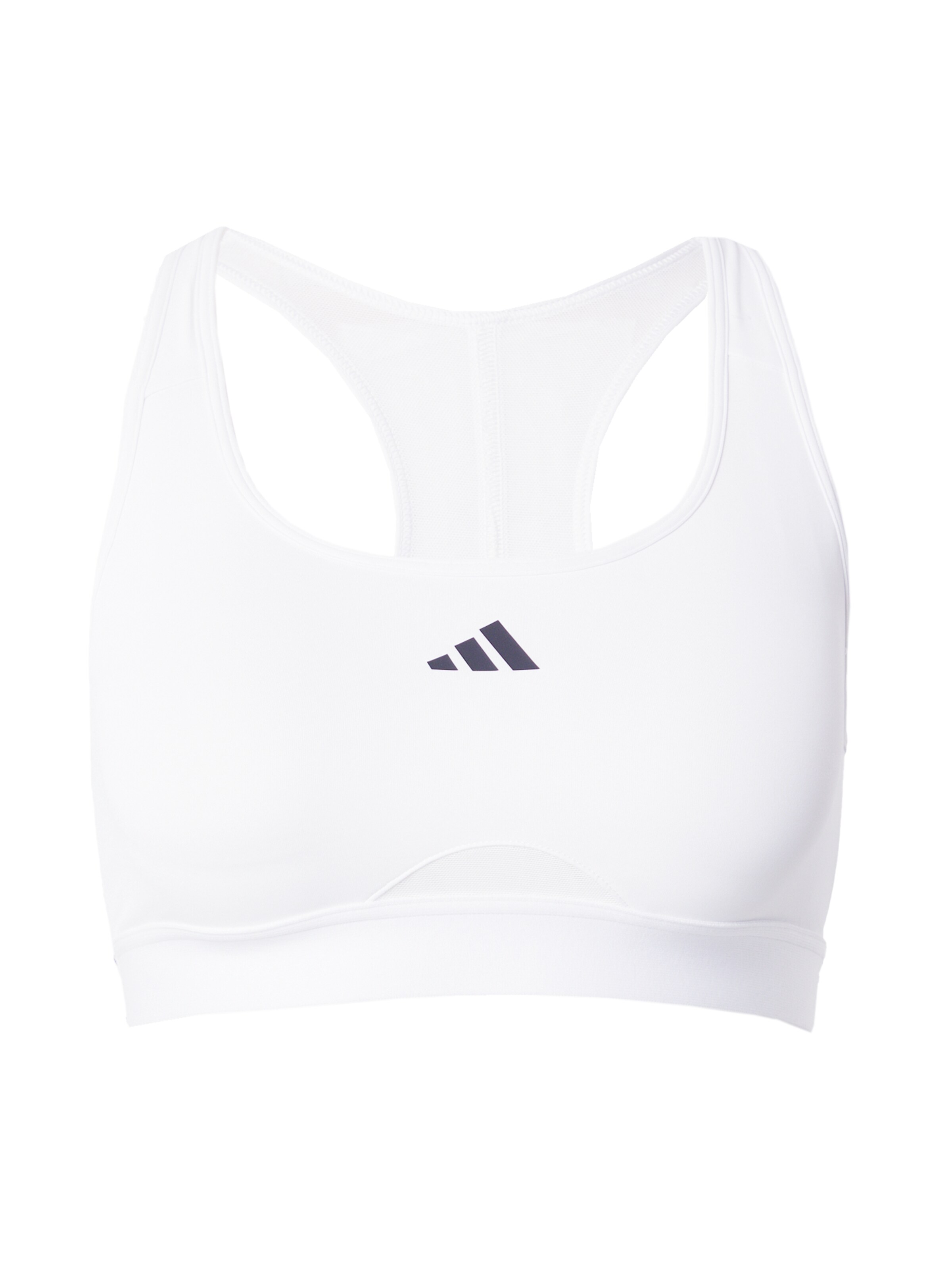 ADIDAS PERFORMANCE Μπουστάκι Αθλητικό σουτιέν 'Powerreact Training Medium-support' σε λευκό: μπροστά