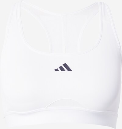 ADIDAS PERFORMANCE Soutien-gorge de sport 'Powerreact Training Medium-support' en noir / blanc, Vue avec produit