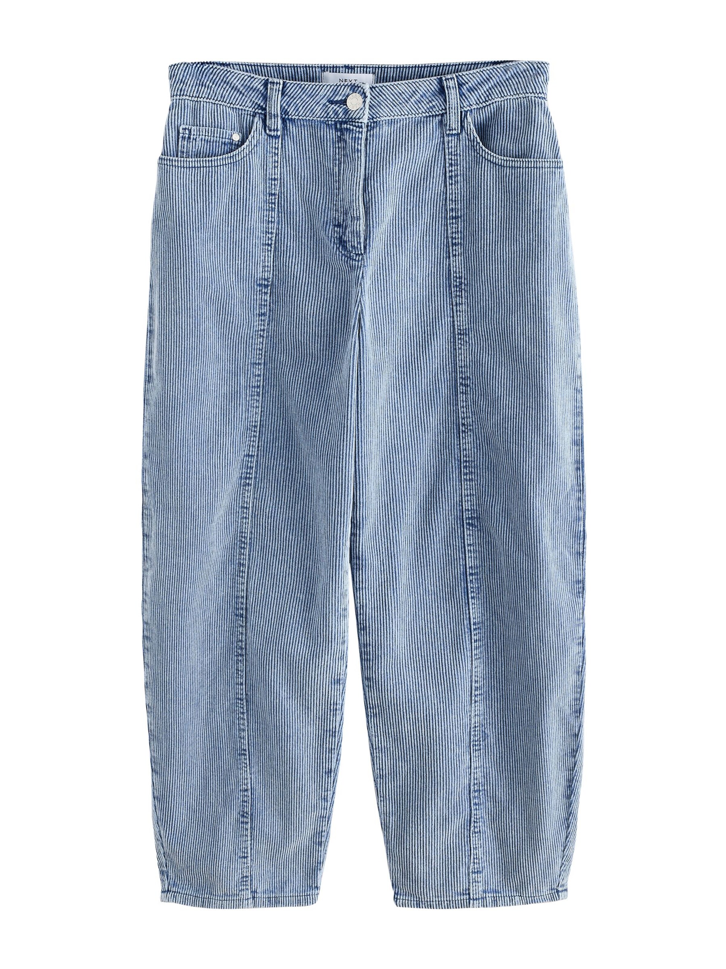 Barrel Pantalon Next en bleu : devant