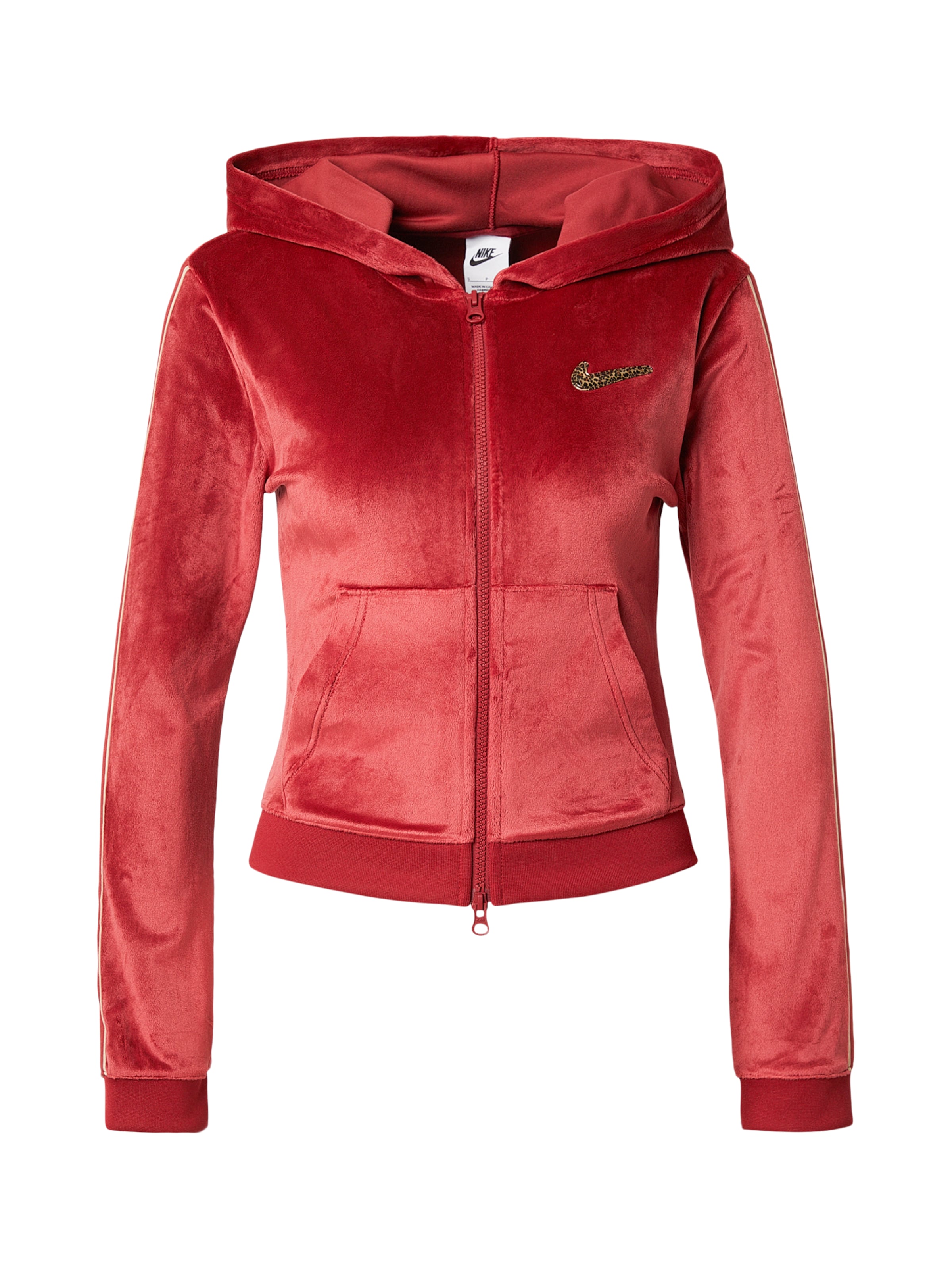 Hanorac de la Nike Sportswear pe roșu: față