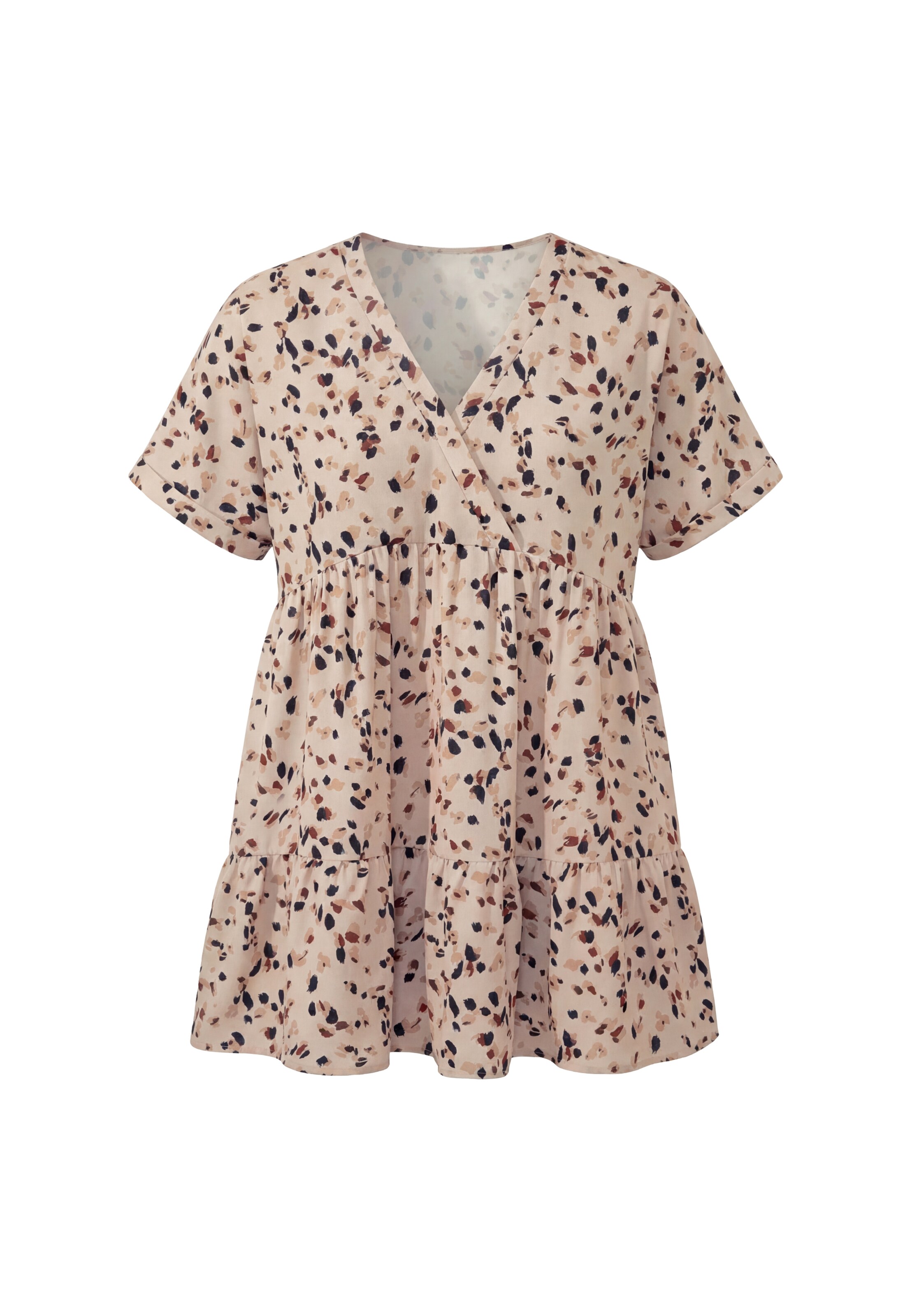 Robe Usha en beige : devant