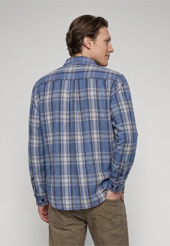 INDICODE JEANS Regular fit Button Up Shirt 'Stanlei' in Blue