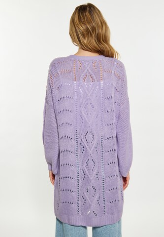 MYMO Knit Cardigan in Purple