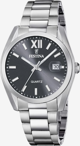 FESTINA Analoog horloge 'Festina - Watch Acero Clasico - Quartz watch movement - Watch case width: 40 mm' in Grijs: voorkant
