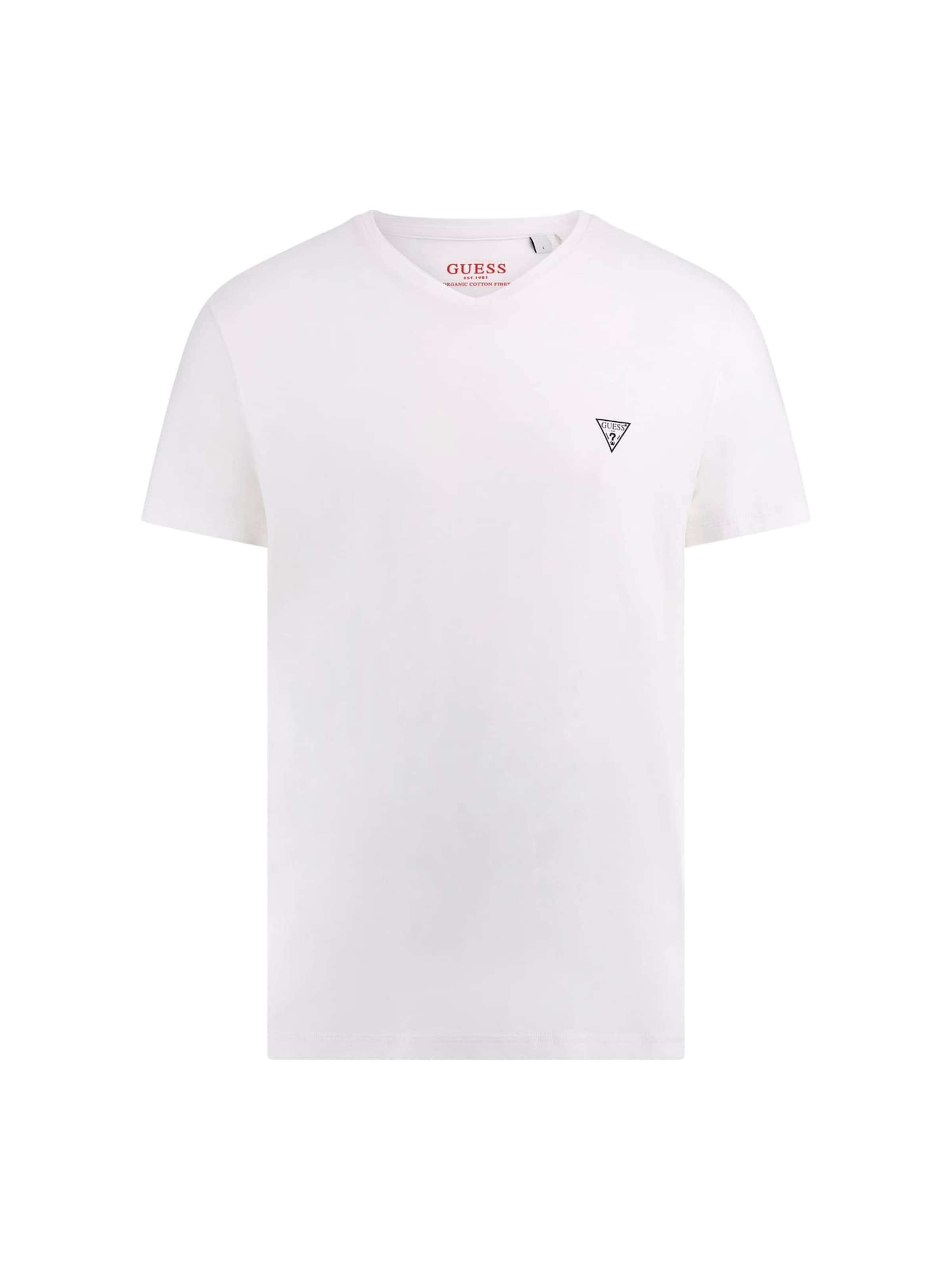 Maiou 'Caleb' de la GUESS pe alb: față