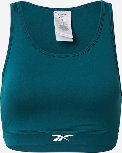 Reebok Urheilurintaliivit 'TULIP CORE' koossa XS värissä tummanvihreä / valkoinen, Tuotenäkymä