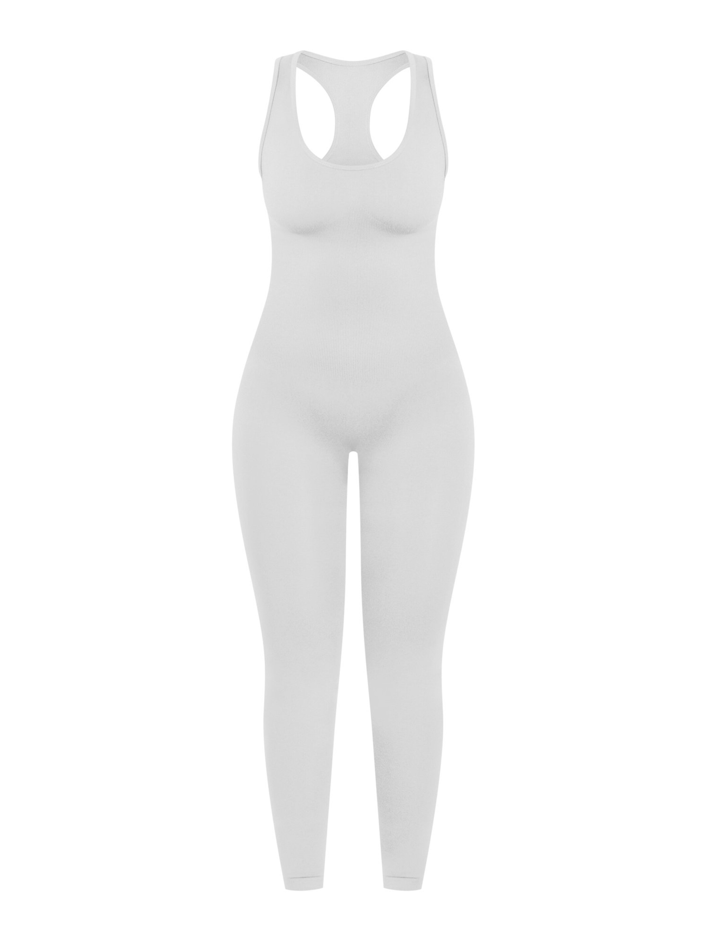 Smilodox Jumpsuit ' Seamless Elsie ' in Grau: Vorderseite