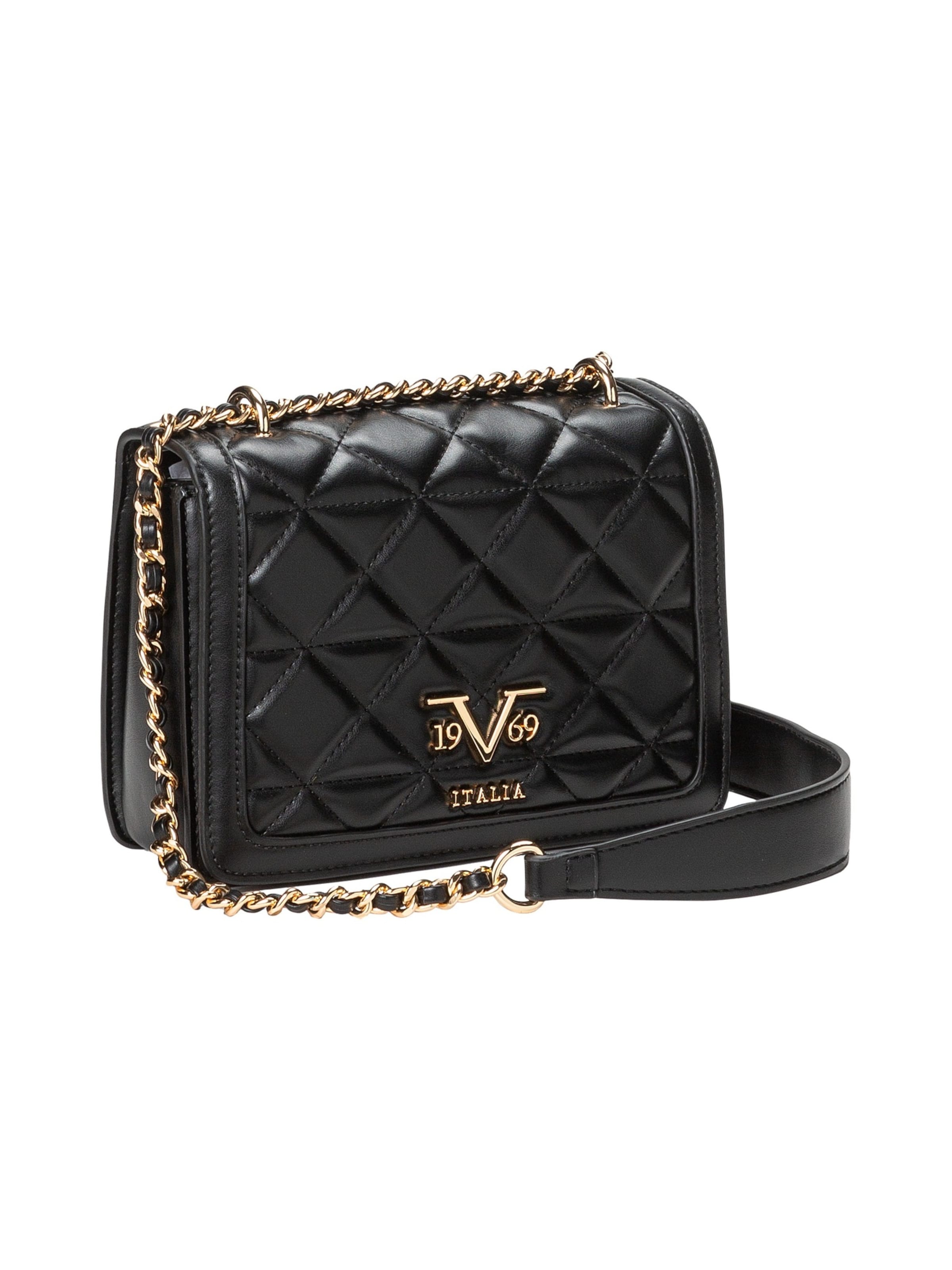 Sac à bandoulière 'Gaby Gold' 19V69 ITALIA en noir