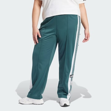 ADIDAS ORIGINALS Loose fit Trousers 'Adibreak' in Green: front