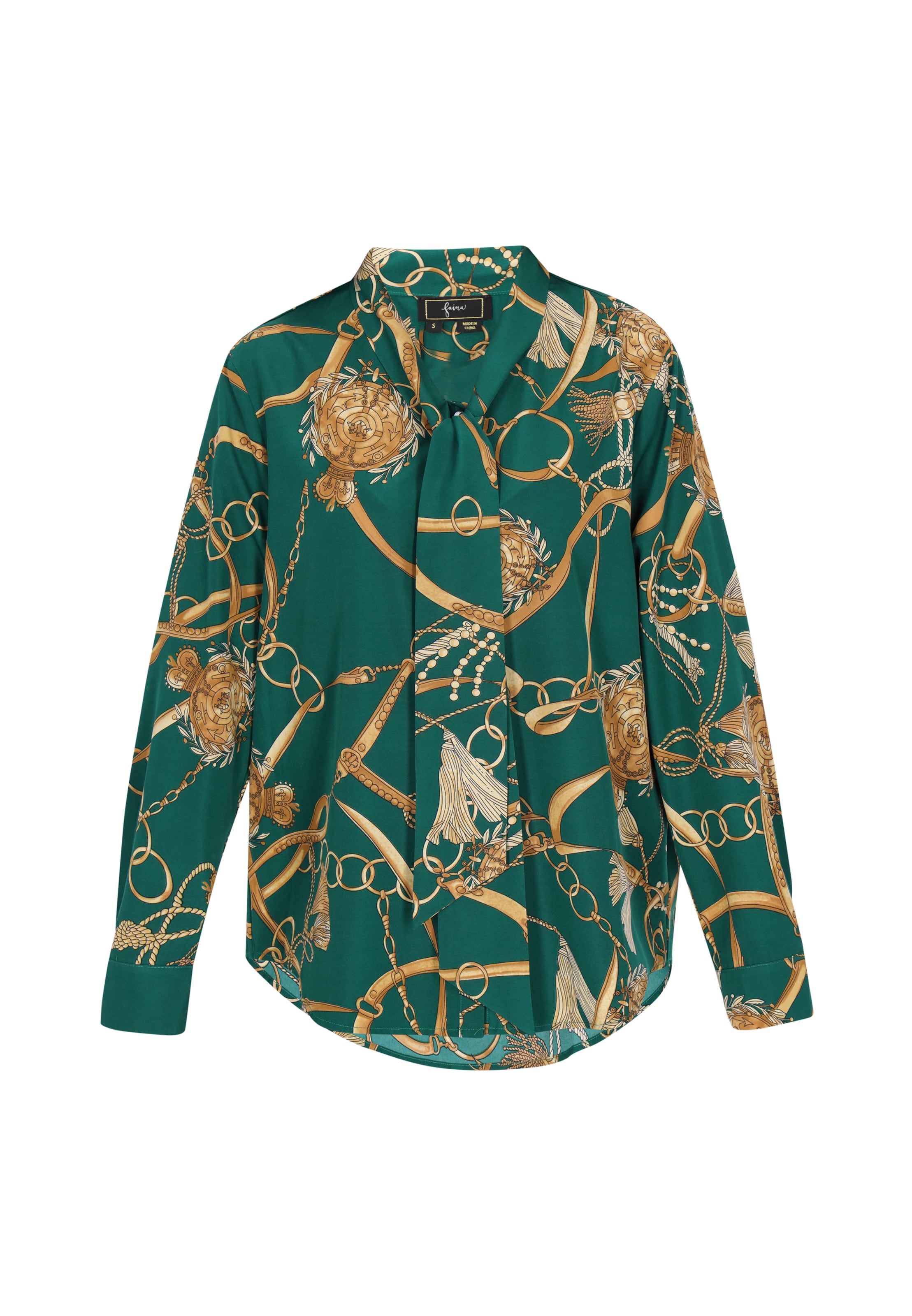 faina - Blusa en verde: frente