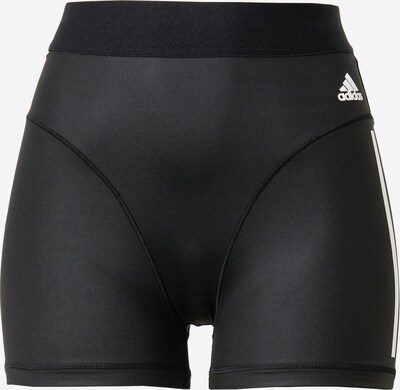 ADIDAS SPORTSWEAR Pantalon de sport 'Hyperglam 3-Stripes' en noir / blanc, Vue avec produit