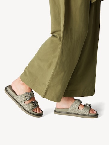 Tamaris Mule in Green: front