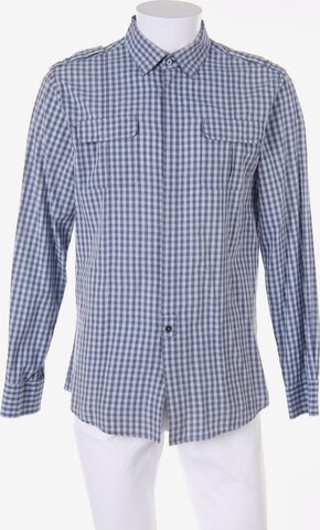 DKNY Button Up Shirt in M in Blue: front