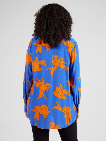 ONLY Carmakoma Blouse 'Cardagny Life' in Blauw