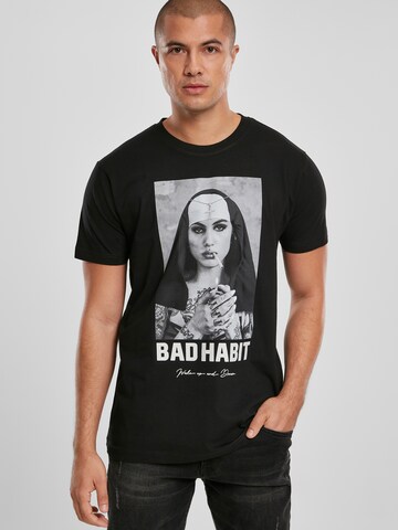 MT Men Shirt 'Bad Habit' in Black: front