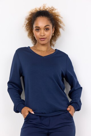 Sweat-shirt 'BANU 194' Soyaconcept en bleu : devant