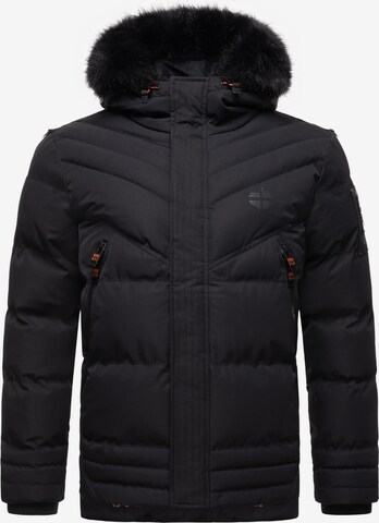 STONE HARBOUR Zimní bunda 'Romaan' – černá: přední strana