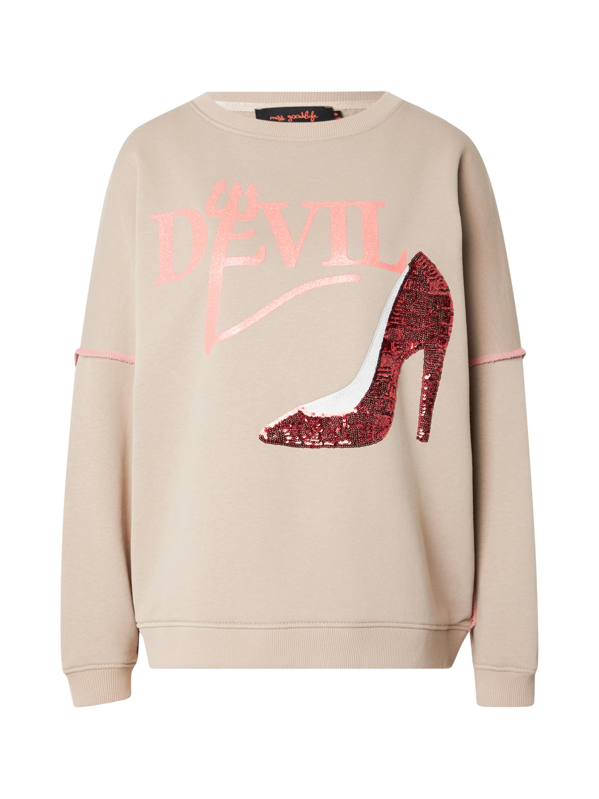 miss goodlife - Sudadera 'Devil' en marrón: frente