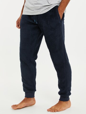 Pantalon de pyjama Threadbare en bleu : devant