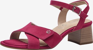 Sandales TAMARIS en rose : devant